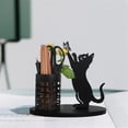 thumbnail image 2 of Portalápices de gato para escritorio, bonito organizador de decoración del hogar, vasos para bolígrafos para oficina, portalápices para escritorio, decoración de Metal, 2 of 5