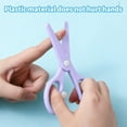 thumbnail image 6 of Safety Craft Scissors 5.31x2.36in Spring-Loaded Paper Cutting Tool with Rounded Tips for Art Projects(Purple), 6 of 8