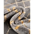 thumbnail image 6 of Marilyn Monroe Glam Collection Area Rug - Trellis (10' x 14' 1" Rectangle Gray Gold/Gold), 6 of 9