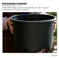 thumbnail image 3 of RENACLIPY Black Plastic Indoor Plant Pots with Drainage Holes, 2-Pack for Home and Garden, 3 of 5