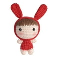 thumbnail image 1 of de inicio de tejido portátil Llavero Regalo de año Nuevo Artesanía Juguete de tejer a mano de fácil de usar para principiantes para Rojo perfecl Kits De Ganchillo, 1 of 8