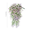 thumbnail image 2 of 1X Artificial Flower Clearance! 1 Pcs Artificial Hanging Flowers Plants Outdoor Morning Glory Faux Flowers with Leaves Realistic Hanging Petunias Plants for Home Garden Decor, 2 of 6