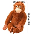 thumbnail image 2 of Orangutan Stuffed Animal, 23.6 Inch Giant Ape, Cute Plushie, Animal Toys, Stuffed Monkey, Punch The Monkey, Desk Decor & Gift for Adult Collectors, 2 of 9