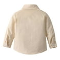 thumbnail image 5 of BOOMNY Infant Kids Boys T-Shirts Long Sleeve Casual Solid Color Buttons Up Polo Tshirt For Boys Soft Breathable Summer Shirt Tops Leisure Children's Dailywear, 5 of 5