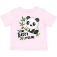 thumbnail image 3 of Inktastic My Daddy Loves Me- Cute Panda Boys or Girls Toddler T-Shirt, 3 of 5