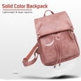 thumbnail image 2 of Mochila para mujer, mochila informal de cuero PU, bolso de hombro para trabajo de viaje Eccomum Gris, 2 of 7