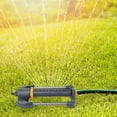 thumbnail image 4 of 20 Hole Garden Sprinkler, Metal Base Lawn Rotating Oscillating Sprinkler Spray Angle Rectangular Lawn Bar Sprinkler for Larges Surfaces, 4 of 9