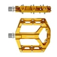 thumbnail image 5 of Kuntesetty 2 Pieces Bike Pedals Sturdy Flat Pedals for Repairing Folding Bikes BMX Gold, 5 of 8