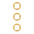 thumbnail image 1 of Soidarity Juego de cadenas de bicicleta, rueda de cadena de manivela de bicicleta redonda, accesorio de mejora de placa de diente ligero Amarillo 38T 3piezas, 1 of 6