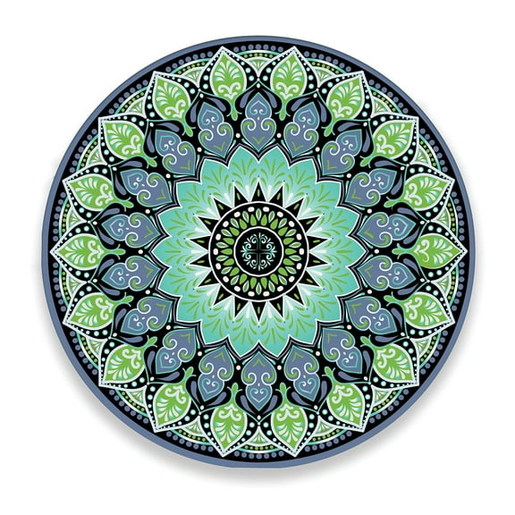 HASTA LA RAIZ | Wooden LAZY SUSAN Turntable - Made in Mexico - Easy Gliding - Non Skid - Model: Mandala (18 inches).