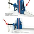 thumbnail image 4 of Woodworking F Clamp, F Clamp Easy Operation Stable Fixation Aluminum Alloy  For Carpenters, 4 of 8