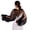 Black, variant on Attractive Flared Sleeve Bridal Capelet Smooth Slip-Resistant Design Mesh Fabric Wedding Accessory