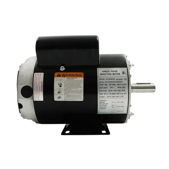 findmall 5HP Electric Motor Single Phase Motor 3450 RPM Electric Motor 230V 7/8 Fit for Various Machinery and Equipment