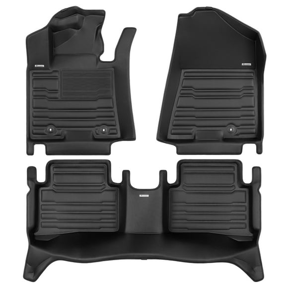 TuxMat - pour les Modèles Hyundai Tucson 2019-2021 - Tapis de Voiture Personnalisés - Couverture Maximale, Toutes Saisons, Mesurés au Laser - Cet Ensemble Complet Comprend les 1re et 2e Rangées