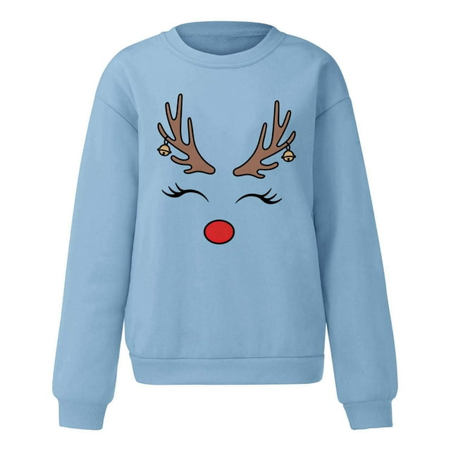 VJATTWR Merry Sweatshirt Men Get it Fast Couple's Matching Crewneck Hoodie Unisex Pattern Print Long Sleeve Top