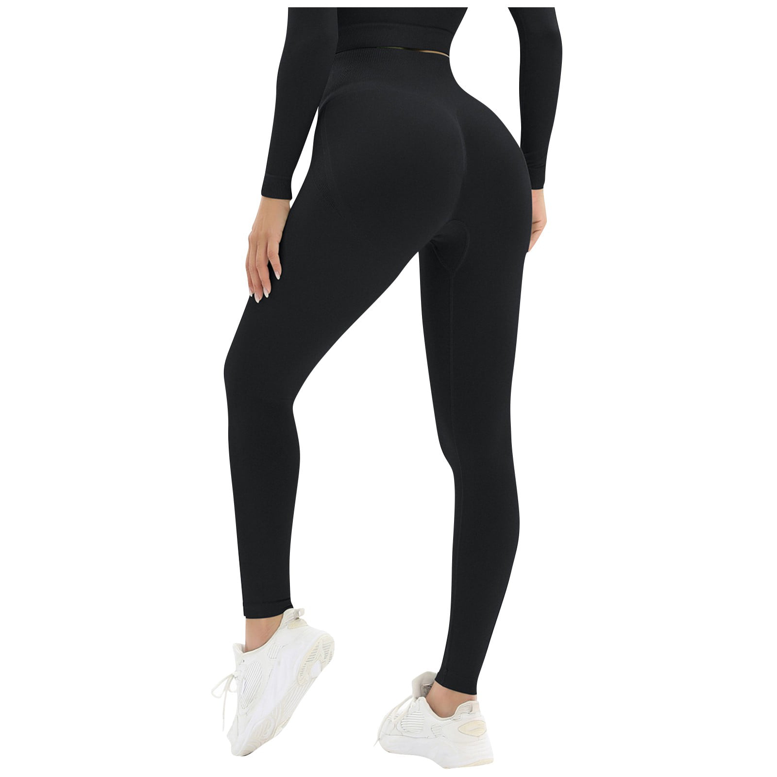 Royallove Women's Leisure Seamless Slim Fit Solid Color Sports Hip ...