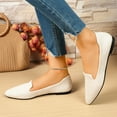 thumbnail image 2 of Classic Pointed Toe Ballet Flats for Women Lightweight Slip On Loafers Comfortable Walking Canvas Dressy Shoes, 2 of 6