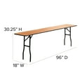 thumbnail image 5 of Flash Furniture Gael 8' Rectangular Wood Folding Training Table, Natural, 5 of 12