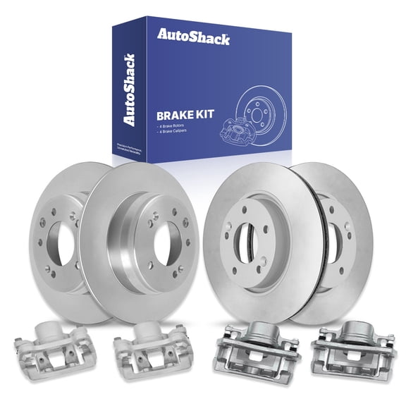 AutoShack Front & Rear Brake Rotors & Calipers for Kia, Sportage 2016, FWD L4 2.4L