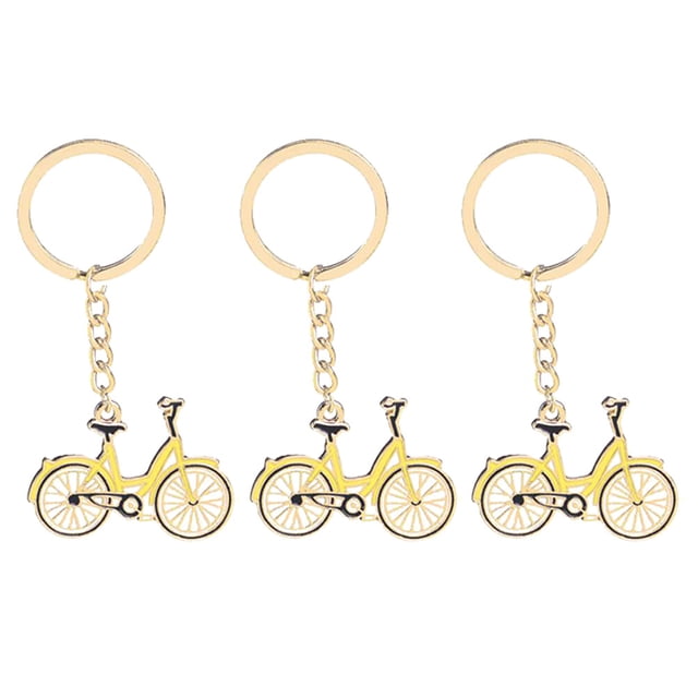 MasteelfCA 3pcs Design Keyring Bag Pendant Hanging Key Holder Indicator Keychains Pendant Creative Key Rings Craft Ornaments