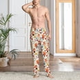 thumbnail image 6 of Lsque Squirrel Nuts Mushroom Print Men's Pajama Pants, Lounge Pant - Comfortable Home Wear,Elastic Waistband, Stylish Design-XX-Large, 6 of 9