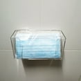 thumbnail image 3 of Dispensador de guantes para cubrir la cara, a prueba de polvo, montaje en pared, contenedor de caja de almacenamiento de mascarilla facial de acrílico transparente, 3 of 6