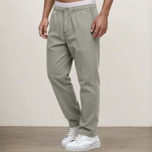 Product Classification Men' Casual Cargo Pants with Multiple Pockets for Outdoor Work and Daily Wear