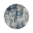 thumbnail image 3 of Unique Loom Mystic Collection Area Rug - Seine (5' Round Navy Blue/Ivory), 3 of 11