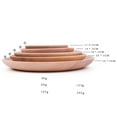 thumbnail image 4 of Round Wooden Dinner Plates Ecofriendly Delicate Dinnerware Utensils for Daily Party and Wedding, 4 of 7