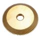thumbnail image 1 of 1Pc Titanium Coated Key Machine Cutter 70X7.3X12.7Mm 80T Hss Key Duplicate Machine Saw Blade for Cut, 1 of 5