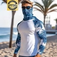 thumbnail image 4 of Viluyesy Men's UPF 50+ Sun Shirt, Lightweight Breathable Quick-Drying UV Protection Rash Guard Tops for Outdoor Hiking B Blue M, 4 of 7