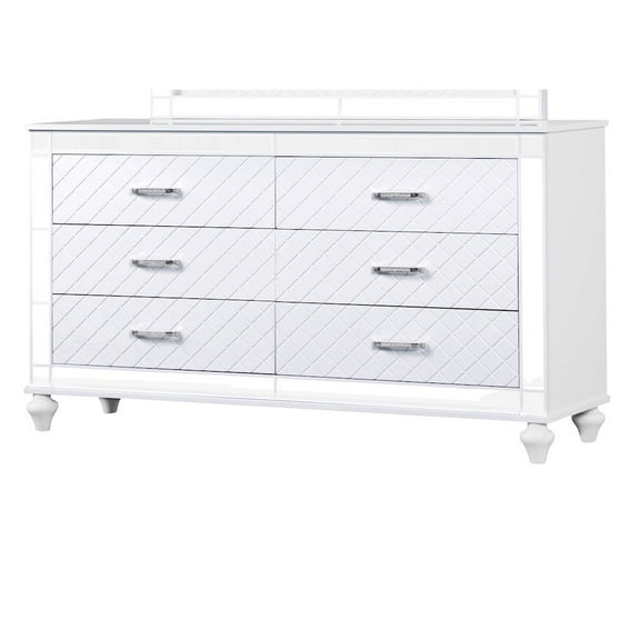 Glory Furniture Livorno G02790-D Dresser White and Mirror