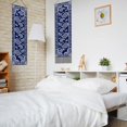 thumbnail image 5 of Paisley Pattern Tapestry Modern Wall Art Tapestry White Blue Wall Blanket Long Tapestry Wall Hanging 2 Tapestries with Tassel DIY for Living Room Bedroom Dorm Backdrop Decor Gifts DIY for Christmas, 5 of 7