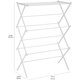 thumbnail image 4 of Estante de secado plegable portátil para ropa de secado al aire, uso en interiores y exteriores, 74.9 cm x 37.3 cm x 106.7 cm (largo x ancho x alto), color blanco, 4 of 8