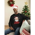 thumbnail image 2 of Happy Holidays Santa - Festive Men's Sweatshirt, 2 of 4
