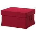 thumbnail image 1 of Ikea Ottoman, Nordvalla red 18204.111117.622, 1 of 1