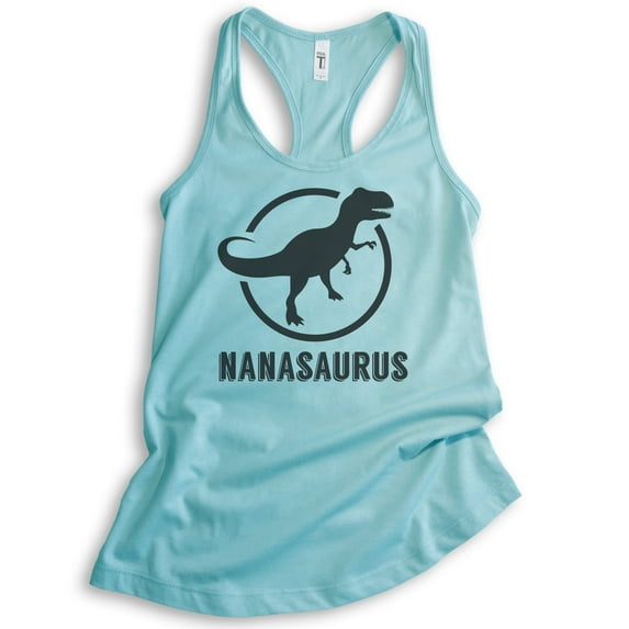 Nanasaurus Tank Top, Ladies Racerback Tank Top, Nana Tank, Family Dinosaur Tank, Cancun, Small