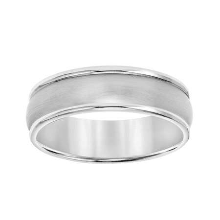 Titanium Double Line Wedding Band, 7mm
