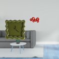 thumbnail image 2 of Reloj de pared cuadrado silencioso, sin tictac, decorativo, de papel, plegable, moderno, de material PP, apto para dormitorio, sala de estar,, 2 of 8