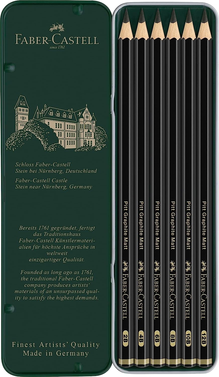 FABER-CASTELL Blister Set Pitt Graphite 5 crayons - gomme - taille-crayon -  Crayon & porte-mine - LDLC
