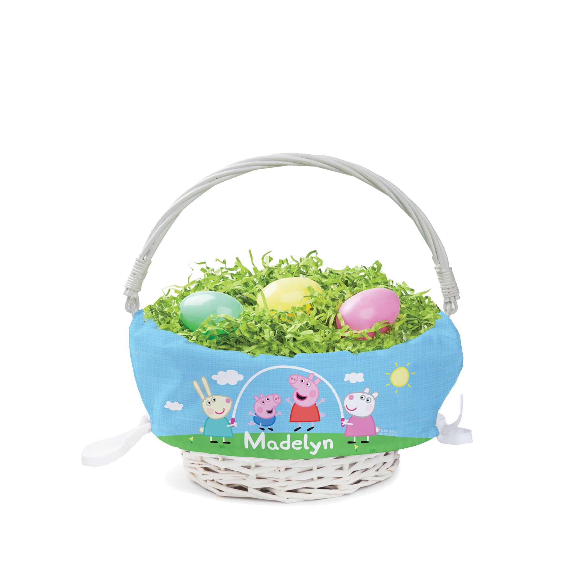 Set of 4 Felt Basket Party Easter Basket Easter Egg Hunt Kids Basket Handle