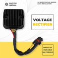 thumbnail image 4 of Motorcycle Voltage Regulator Rectifier 2410337 for Victory, 4 of 5