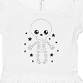 thumbnail image 4 of Inktastic Happy Halloween Spooky Skeleton and Stars Girls Toddler Dress, 4 of 5