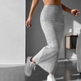 thumbnail image 3 of comerut Women Fall Winter Skirt High Waist Knitted Elastic Thick Warm Ankle Length Striped Slim Fit Soft Sheath Lady Maxi Skirt, 3 of 8
