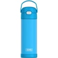 thumbnail image 1 of Thermos Kids Bouteille d'eau isotherme en acier inoxydable avec bec verseur et couvercle, 470ml, bleu électrique, 1 of 7