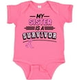 thumbnail image 3 of Inktastic My Sister is a Survivor Breast Cancer Awareness Boys or Girls Baby Bodysuit, 3 of 5
