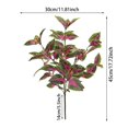 thumbnail image 3 of Artificial Perilla Leaves Greenery Stems, 17.7" Large Foliage Picks Purple-Green Leaves, Lifelike Botanic Decor for Floral Arrangement, Home Shelf Centerpiece Wedding Party Indoor, 3 of 7