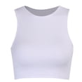 thumbnail image 5 of Babysbule Womens Summer Top Fashion Sexy Women Sleeveless Vest Solid O-Neck Slim Ladies Short Tank Tops, 5 of 5
