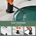 thumbnail image 6 of Matte Black Kitchen Faucet with Pull Down Sprayer and Soap Dispenser, DAYONE Single Handle High Arc Stainless Steel Kitchen Faucet Tap, with Escutcheon & 3 Functions, 6 of 8