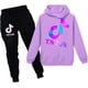 thumbnail image 1 of Tik Tok Pullover Hoodie Set Casual novedad sudadera 2 piezas moda Tik Tok ropa para niñas niños Xemadio WRMH-138-96, 1 of 5